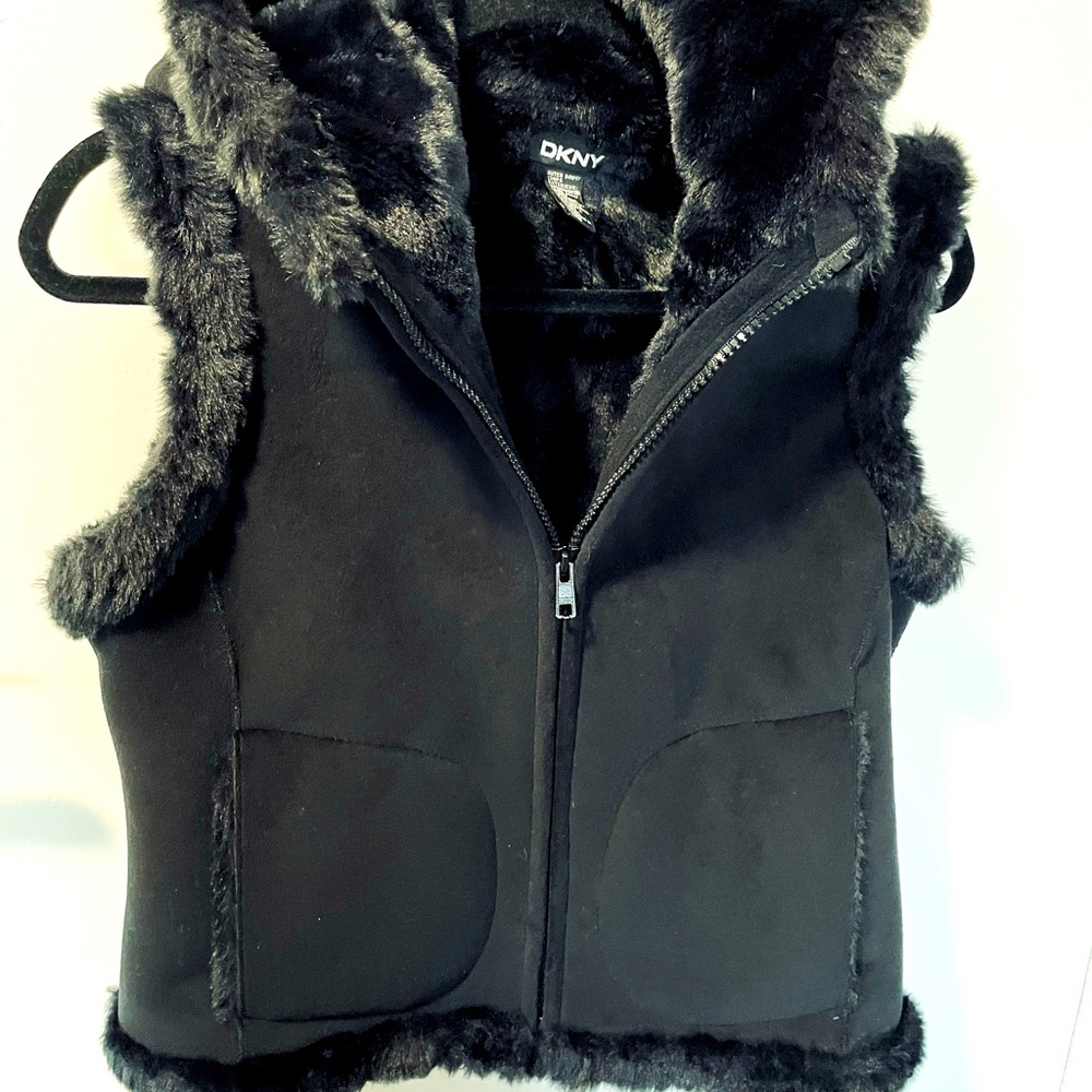 DKNY Faux Fur Vest